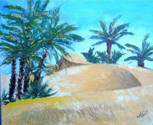 Voir le détail de cette oeuvre: oasis sud marocain