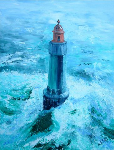 phare en pleine mer